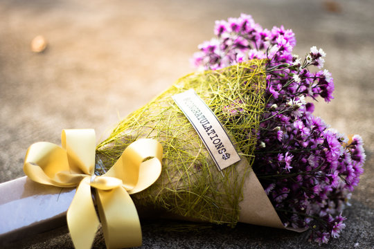 Congratulation flower bouquet