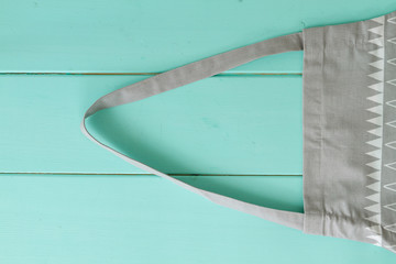 apron kitchen for cooking a gray color lies