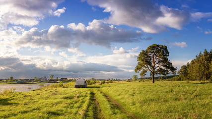 летний пейзаж на берегу уральской реки, Россия,  © 7ynp100