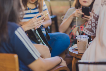Young businesswoman have a great time in the coffee shop.