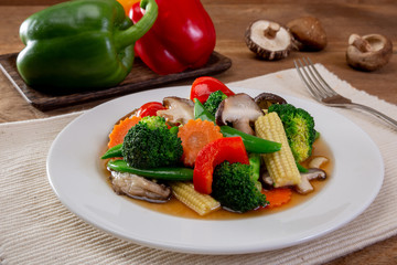 stir-fried mixed vegetables