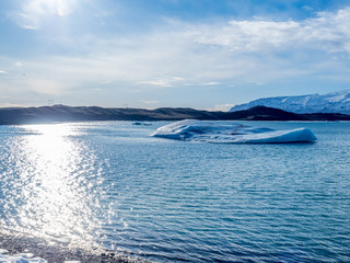 Fototapeta na wymiar Jokulsarlone iceberg lagoon in Iceland