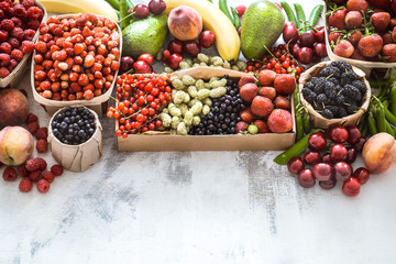 composition of different fruits