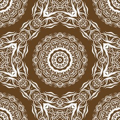 Unique, abstract floral color pattern. Seamless vector illustration. For design, wallpaper, background, print