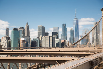 Obraz premium Widok na Most Brookliński