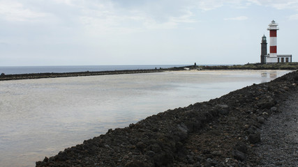 Faro y Salinas de Fuencaliente, La Palma, Islas Canarias, España