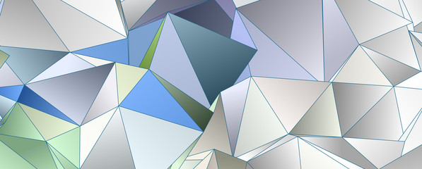Low-Poly triangular background