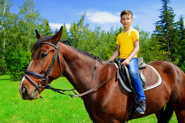 boy on horseback