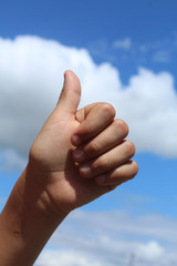 Signe de la main signifiant "j'aime"