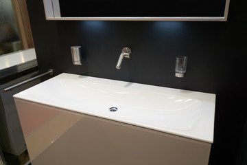 Interior of modern bathroom