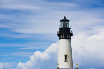 Closeup of Yaquina Head Lighthouse, Newport, Oregon