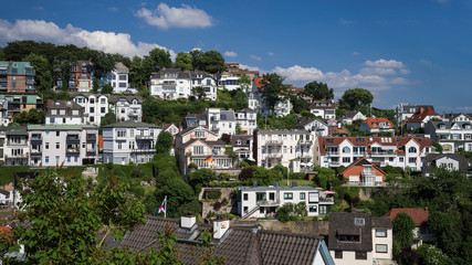 Fototapeta premium Elbhang in Hamburg Blankenese im Sonnenschein