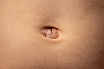 men's hairy, shaved navel macro