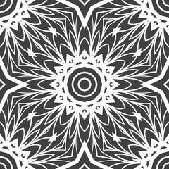 Seamless texture of floral ornament. Super vector illustration. For the interior design, printing, web and textile