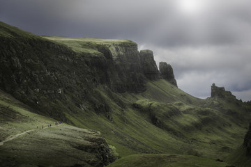 Hiking in Quiraing, Scotland