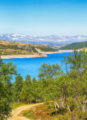Lake Innerdalsvatnet,located in the Rennebu district,  Norway