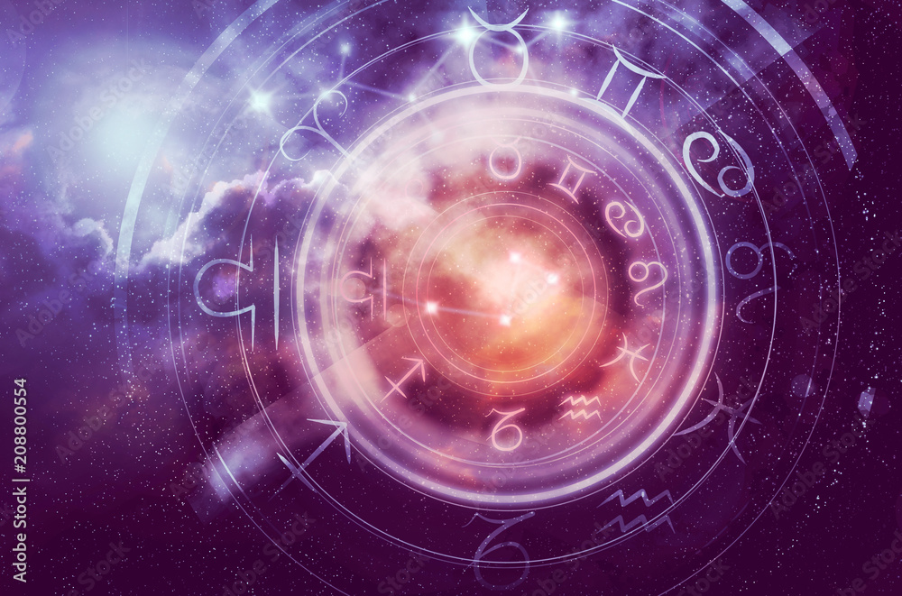 Wall mural astrology horoscope background