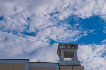Beautiful sky, summer warm day texture