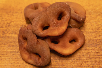 smoked pig's snout cook bear China