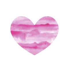 Pink watercolor heart Watercolor paint texture