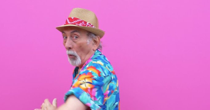 funny moments of a senior on colored backgrounds