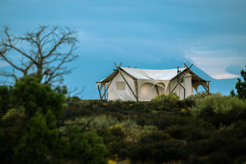 Canvas Tent in the Desert