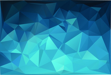 Polygon Vector Low Poly blue 3D 