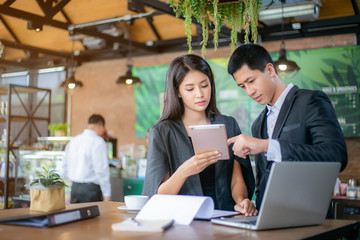 Successful entrepreneurs and business people achieving goals, Happy business people celebrating success at company, Group of business people.Business people sharing their ideas. Selective focus
