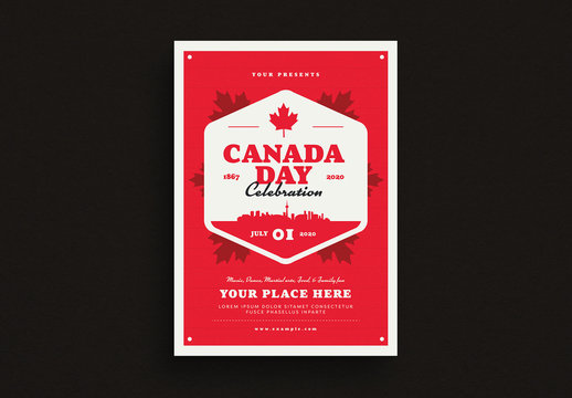 Canada Day Flyer Layout
