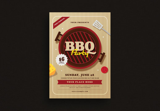Summer Cookout Flyer Layout