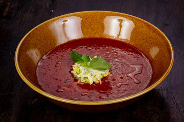 Cold tomato soup Gazpacho