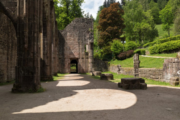 The monastery ruins of All Saints Allerheiligen in Oppenau. Black Forest, Germany, Europe