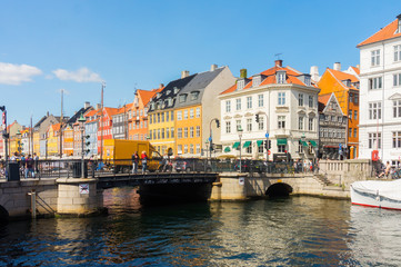 Fototapeta na wymiar Embankment New Harbour, Copenhagen, Denmark