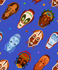 Fototapeta premium Seamless pattern in ethnic style