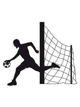 silhouette soccer player kicking ball clip art preview