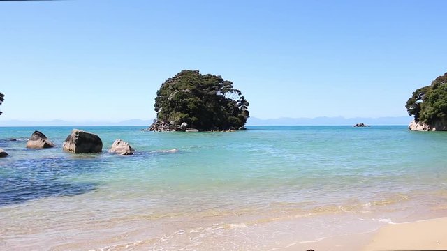 New Zealand Abel Tasman national park mosquito bay beach kayaking