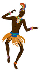 Ethnic dance african man