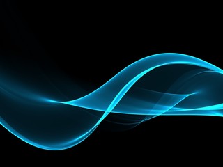     Abstract Soft Color Blue Wave Background 