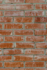 Texture of a old red brick wall background