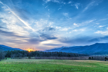Dawn Breaks Over the Smoky Mountains