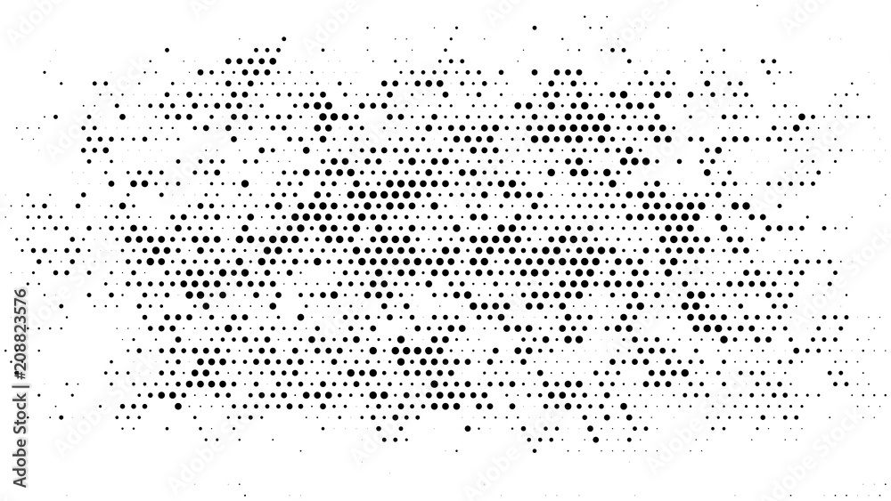 Wall mural halftone dotted background. halftone effect vector pattern. circle dots isolated on the white backgr