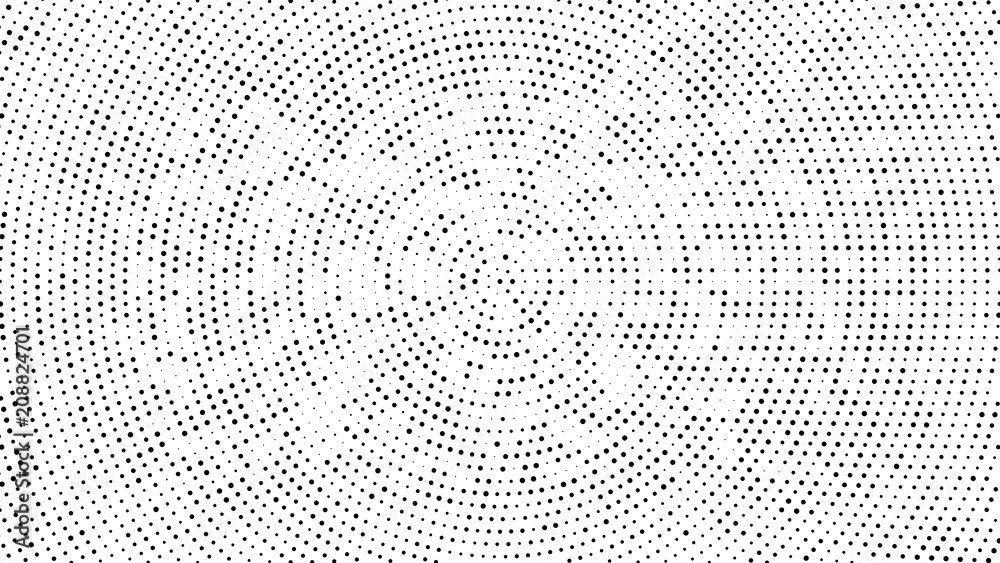 Wall mural halftone dotted background. halftone effect vector pattern. circle dots isolated on the white backgr