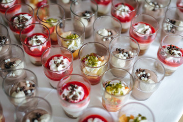 deserts at a wedding