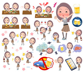 Long hair women_alcohol