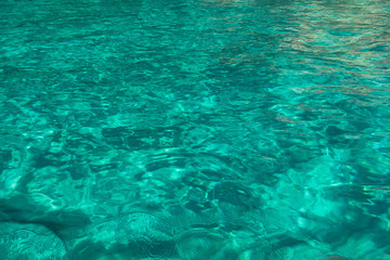 Fototapeta na wymiar Turquoise colored sea water background
