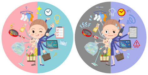 Behind knot hair yellow wear women_mulch task switch