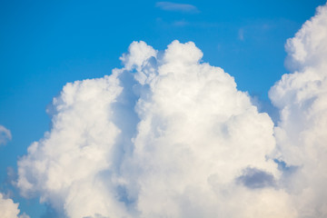 Naklejka na ściany i meble blue sky and white cloud on day time for background usage