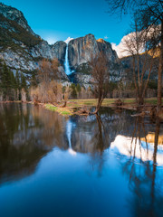 Reflection of Yosemite Falls in Merced River