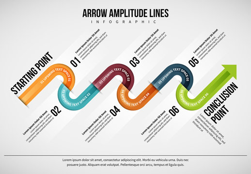 Zig-Zag Arrow Infographic