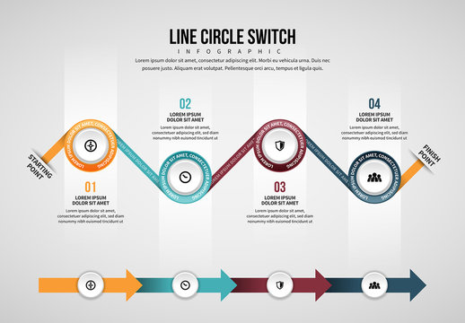 Line Circle Switch Infographic